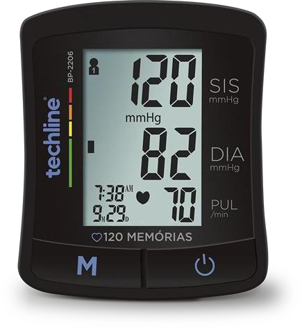 MONITOR DE PRESSÃO ARTERIAL DE PULSO TECHILINE