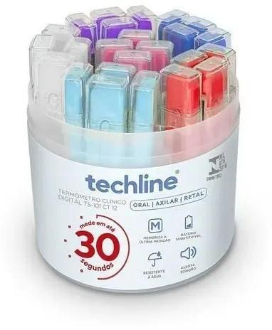 TERMÔMETRO CLIN DIG CONTAINER C/ 24 UN TECHILINE