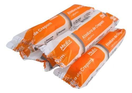 ATADURA DE CREPOM 8, 10,12,15 e 20CMX1,80M PCT C/6 UM MEDIX