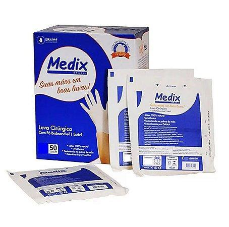 LUVA CIRÚRGICA LATEX S/PÓ TODOS OS TAMANHOS MEDIX