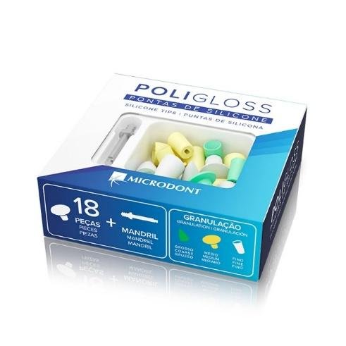 Polidores de Resina Poligloss Pontas de Silicone
